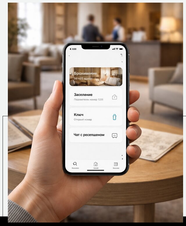 Мобильное приложение для гостей отеля в Саяногорске, управление сервисом
